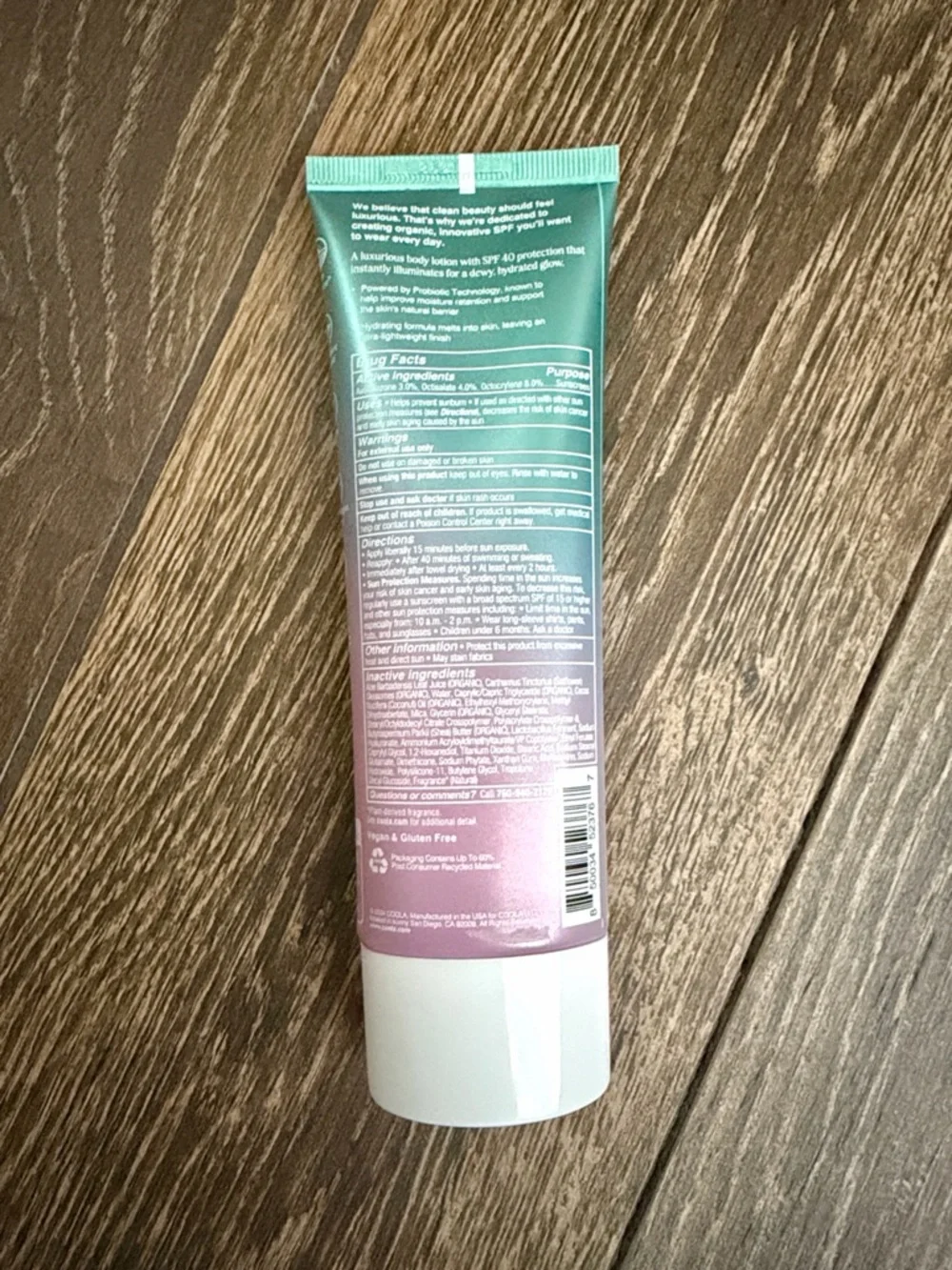 COOLA Women’s Organic Dew Good Illuminating Body Melt Sunscreen Lotion—SPF 40